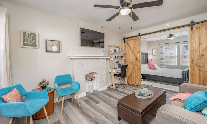 Wichita Apartment | Nearby Downtown Wichita W/Stacked W&D!