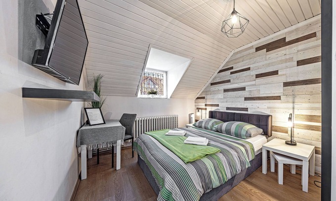 Brevnov Apartment | Nestled in Quiet Prague Hills 2BR 1BA Atelier Suite 1