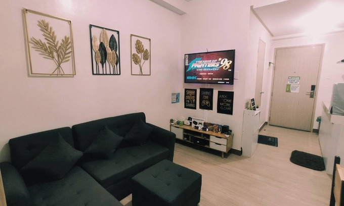 Novaliches Condo | Netflix+ Games+ Cooking+ Karaoke+ Wifi 1 BR Condo in Daily Relax Trees Residence