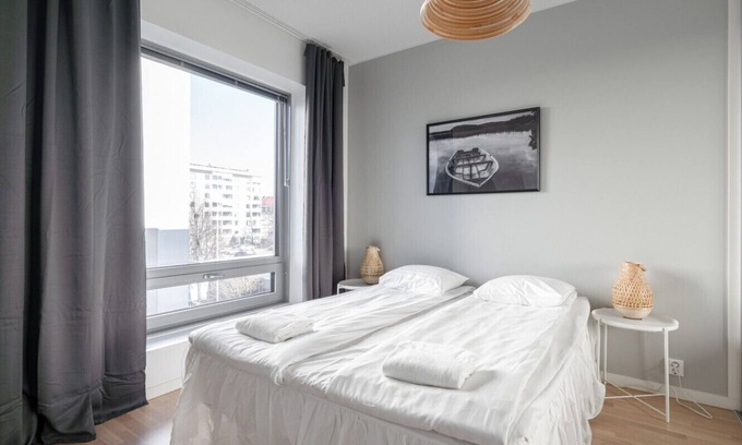 Tampere Apartment | New 1BR Home with Balcony next to Railway Station