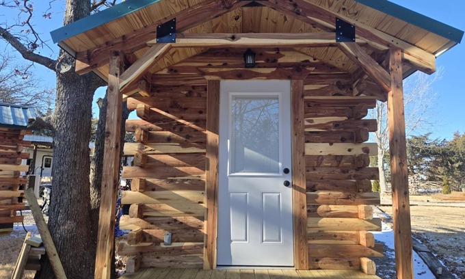 Neal Cabin | NEW! #4 - Amish Log Camping Cabin Walk to the Water