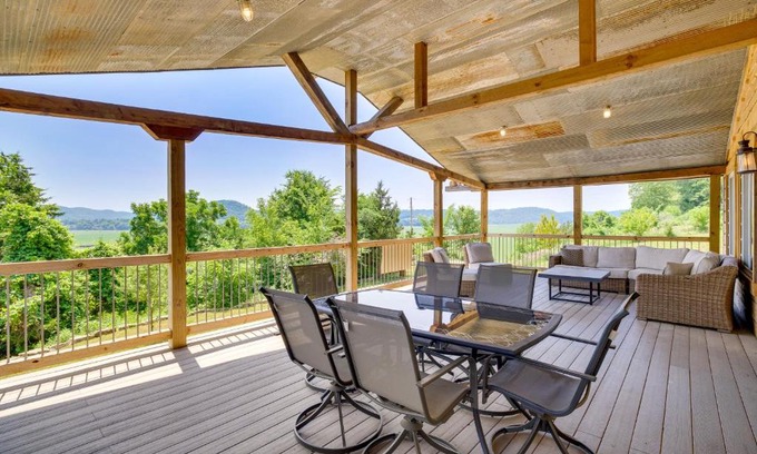 New Albin House | New Albin Vacation Rental with Fire Pit and Views!