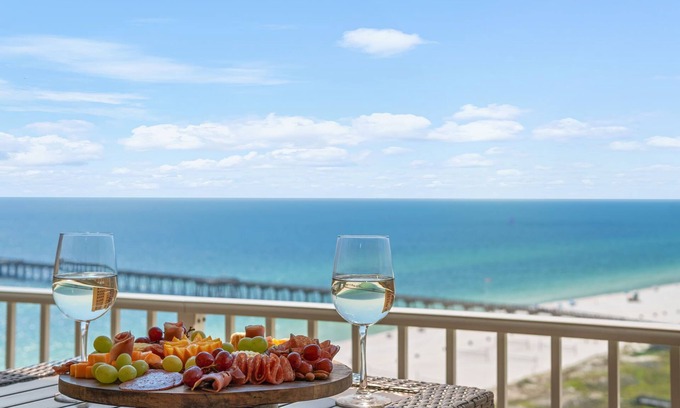 Panama City Beach Condo | New Beach Condo Sunset Views Resort Pool Pier Park