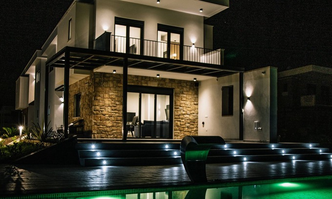 Pefkochori Villa | New Build Luxury Villa in a very touristic and private accommodation.