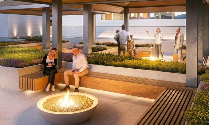 South Pandosy Apartment | New Caban 2-bedroom Oasis across the Water w/Pool, Hot Tub, Gym and Huge Patio
