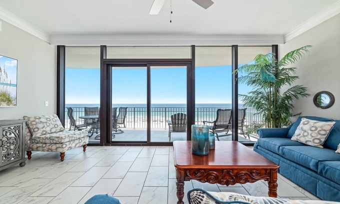 Gulf Shores Condo | New Complex! Beachfront 4BR, 5TH FLOOR!, Lazy River and Water Slide!