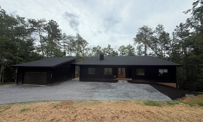 Mill Spring House | New Custom Built Modern Lake House near vineyards, orchards, Biltmore and more.