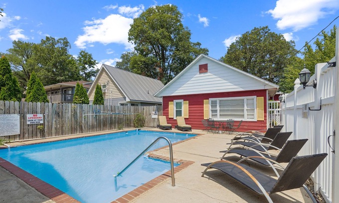 Monticello Apartment | NEW! Dave's Last Resort Poolside-Relaxing Cabin 3