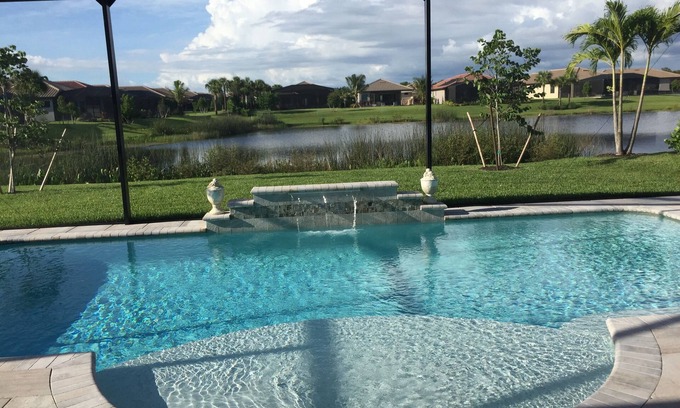 Bonita Springs House | New Gated Community Near Beach - Heated Pool with Lake View - Pet Friendly