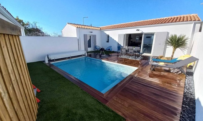 Saint-Pierre-d'Oleron Villa | NEW " 🌺Hibiscus🌺 ", Nice new villa with heated pool, pets welcome