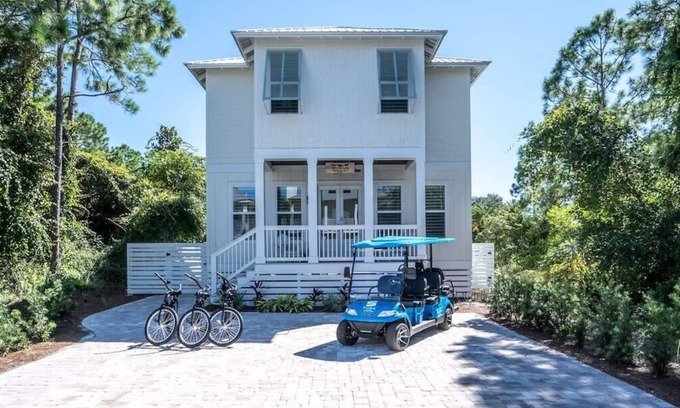 Santa Rosa Beach House | New Home South of 30A! 6 Seater Cart! 4 Bikes! - Three Little Birds at Blue Moun