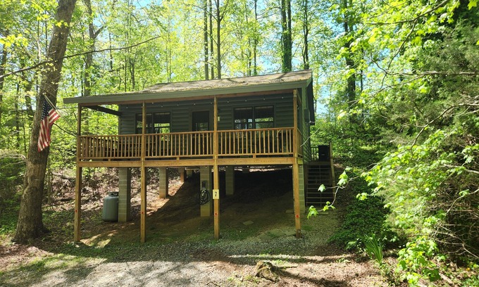 Helen Cabin | NEW HOTTUB! 1/4/25 Walk to town, EV Charger, In the Woods