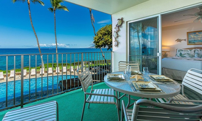 Kihei Condo | New Listing! OCEAN and SUNSET VIEWS! BEST LOCATION! Royal Mauian 216!