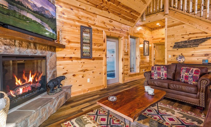 Sevierville Cabin | New Listing! Private Indoor Pool, Game Room, Hot Tub, Great Location