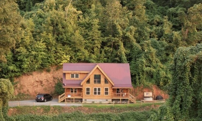 Bryson City Cabin | New log cabin, Smoking views of the Smoky Mountains!