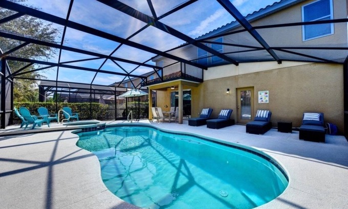Loughman Villa | NEW! Luxurious Solterra Home w/ Pool, Spa & Themed Rooms Near Attractions