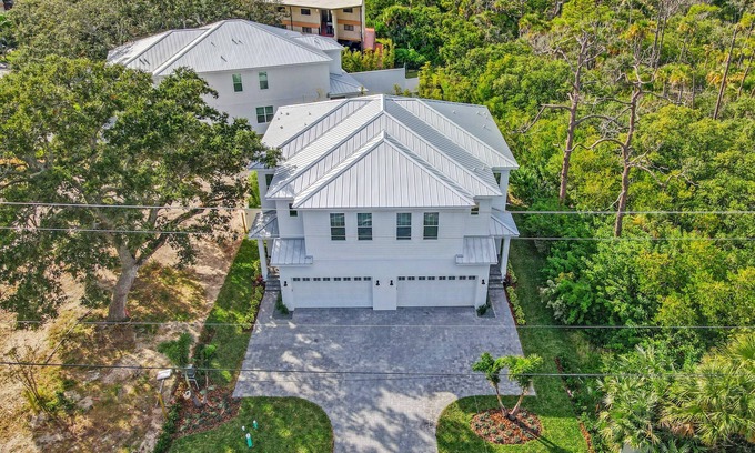 New Smyrna Beach House | New Luxury Duplex, Private Pool, Walk to Flagler