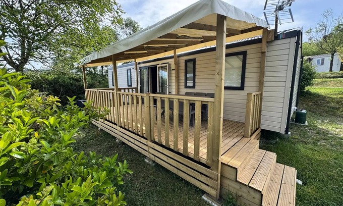 Laurac-en-Vivarais House | New Mobil-home Premium Tribu 40m2 (8p-4ch), Klettern, TV, Geschirrspüler, Plancha, Nespresso 2 bis 8 Personen - 2 Pers. in l