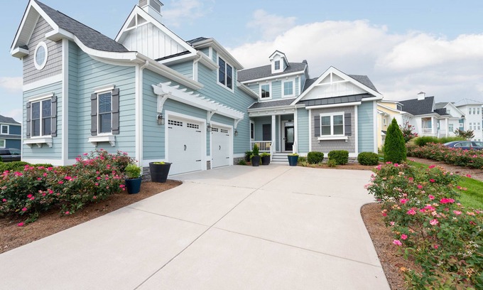 Long Neck House | New Model Home @ THE PENINSULA, golf course views & amazing outdoor living space