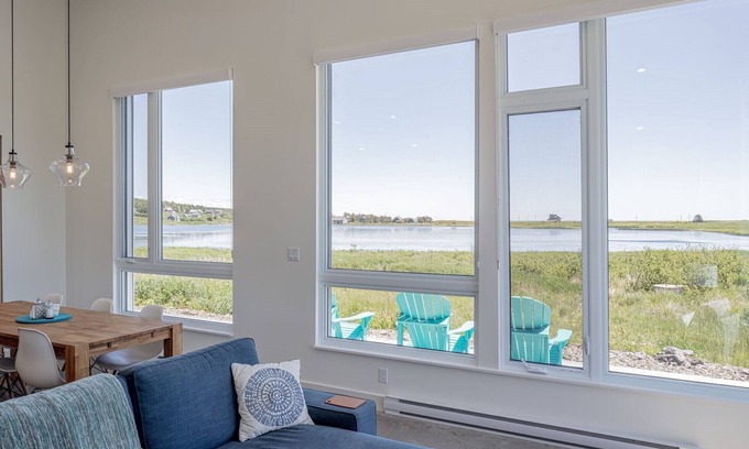 Kingsburg Cottage | NEW! Modern light-filled cottage. Water views. Walking distance to Hirtle Beach.