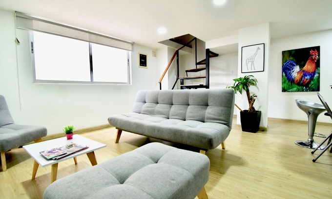 Bogota Apartment | NEW! MODERN & LUMINOUS DUPLEX 2BEDS/CHAPINERO