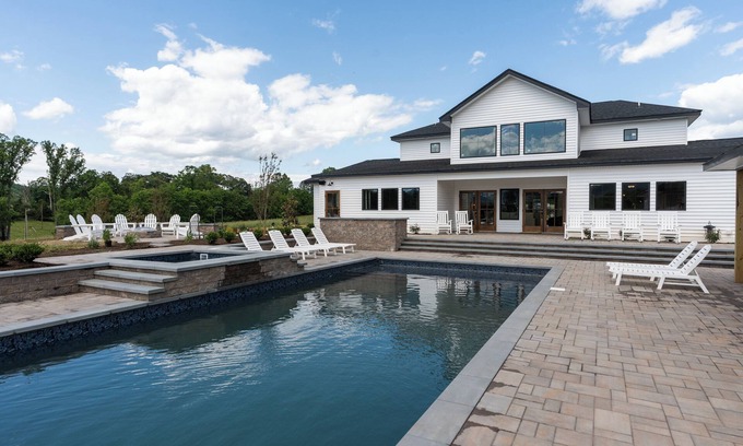 Shipman Other | New! Modern Luxe House Sleeps 20 + Pool + Spa + Firepit + Epic Views