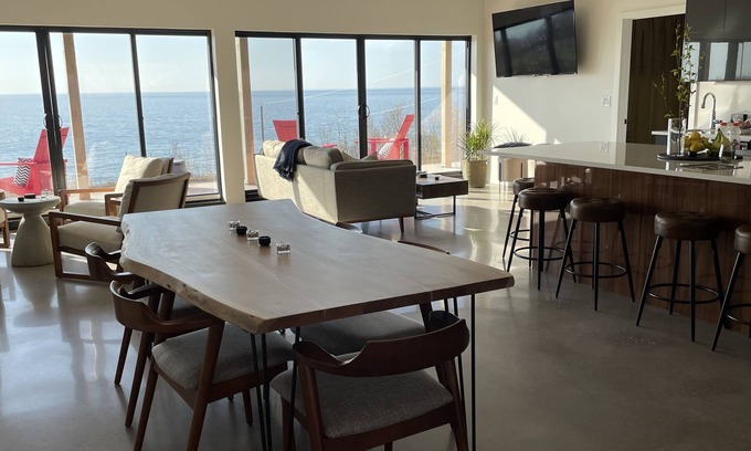 Malignant Cove House | New Modern Oceanfront Home with Year-round Hot Tub