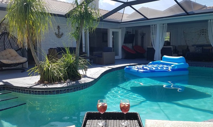 Cypress Lakes House | New on the market! Newly Renovated 3BR/2BA with large heated saltwater pool!