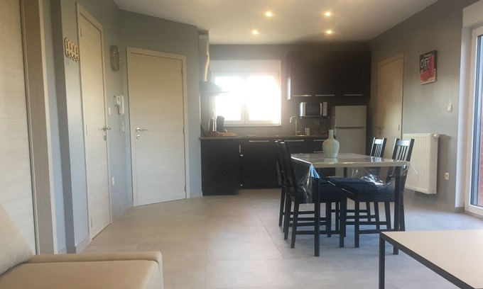 Flemalle House | New residence with private parking and 2 apartments for 4 people each.