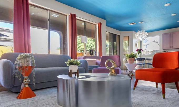 Pinal County House | NEW! Sleeps 24+ House w/Heated Pool, Arcades, Soda Fountain