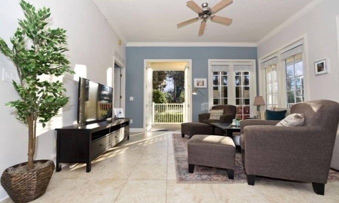 Reunion Condo | NEW! Spacious Reunion Resort Condo - Pool, Balcony, and Family-Friendly