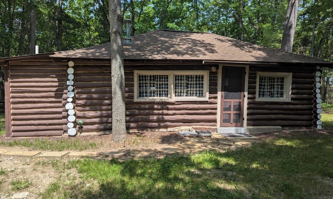 Oscoda Cabin | New! The Hideout - Cute, Peaceful, and Dog-Friendly Rustic Cabin on Au Sable River
