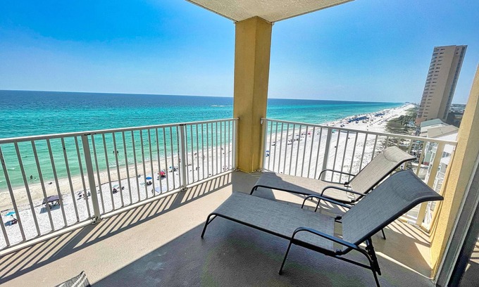 West Panama City Beach Condo | New to Rental Program, Low Floor, End Unit, Fabulous Views, Free Beach Chairs