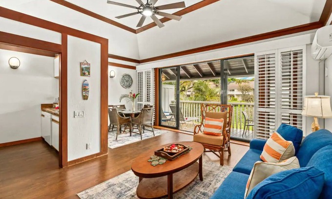 Poipu Condo | NEW! Top Floor Views with A/C in Poipu Beach, Resort Amenities