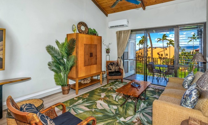Kihei Condo | New Upgrades! Tropical Decor Penthouse, Gr8 Ocean Views Full A/C Close 2 beach