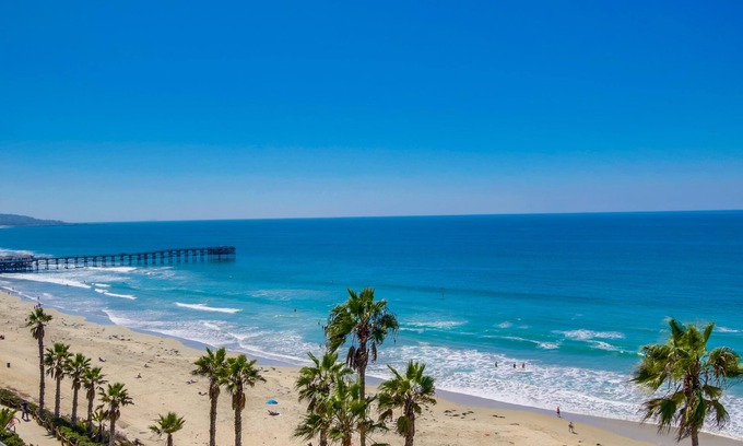 North Pacific Beach Condo | New - "Views for Miles" from 6th floor, oceanfront, corner condo & parking spot!