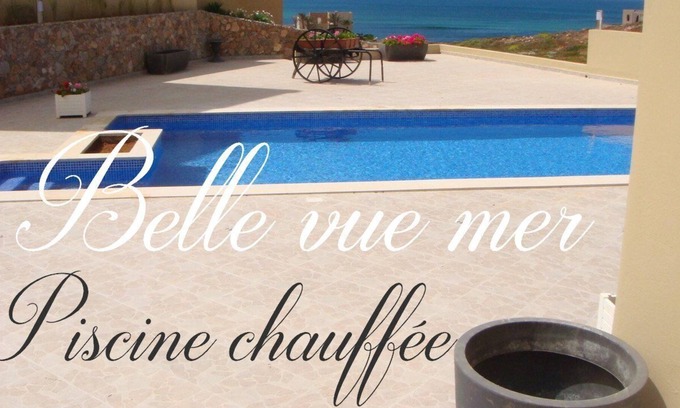 Tnine Aglou House | New villa 200 m2, beautiful sea view, heated swimming pool!
