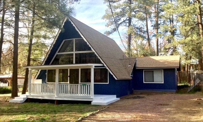 Strawberry Cabin | Newly Remodeled A-Frame Cabin in the Pines