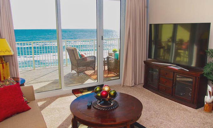 Panama City Beach Condo | Newly Remodeled Ocean Reef 706 Beach Condo, Low Floor, Comfortable Balcony!