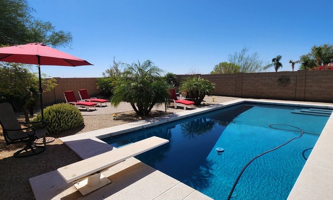 San Tan Valley House | Newly Remodeled Beautiful Home with Large Sparkling Pool and Game Room