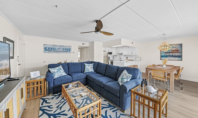 Midtown Ocean City Condo | Newly remodeled with ocean views! Steps to the beach in the heart of midtown OC!