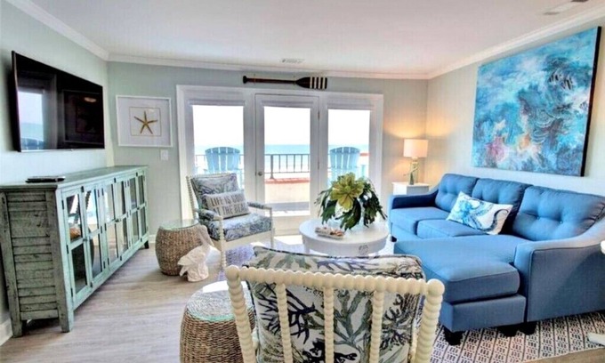North Topsail Beach Condo | Newly Renovated Oceanfront Condo at N. Topsail Beach