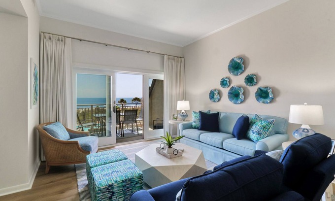 Hilton Head Villa | Newly renovated Oceanfront South Forest Beach Villa with pool and ocean views