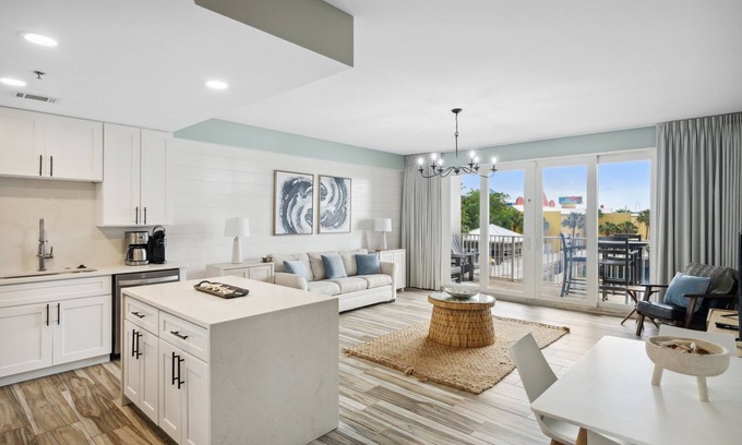Panama City Beach Condo | Newly Renovated Condo, Steps from the Beach, on the First Floor at Laketown Wharf 137