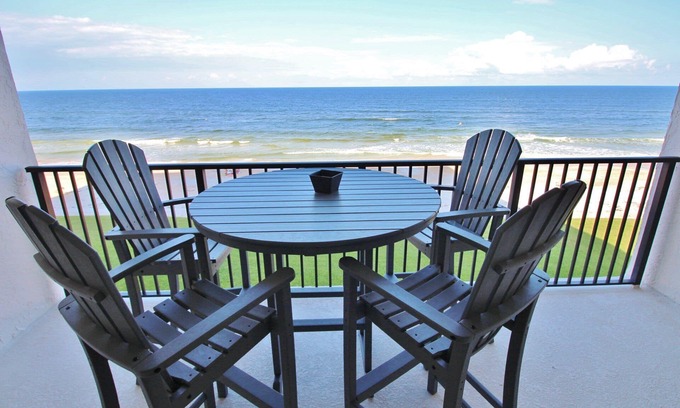 New Smyrna Beach Condo | Newly Renovated, Oceanfront Condo on Non-Driving Beach! Stunning Interior!