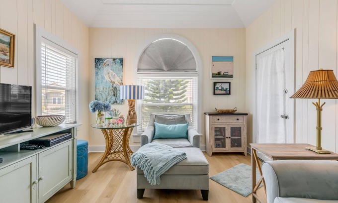 Boardwalk House | Newly renovated NSB bungalow across from beach and walk to Flagler Ave