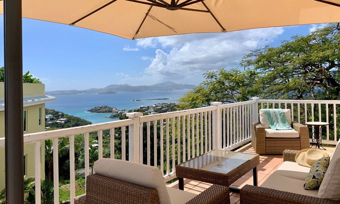 Estate Enighed Condo | Newly Renovated 2-Bedroom Condo with Sunset View & Power Generator