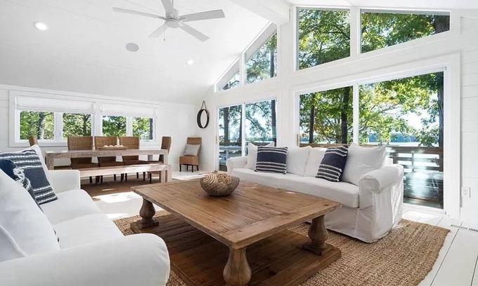 Henrico House | Newly renovated beauty on main lake with sunrise to sunset panoramic views!
