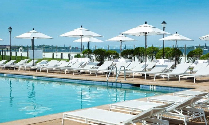 Goat Island Hotel | Newport Harbor Oasis: Exclusive Water Views with Premier Waterfront Dining