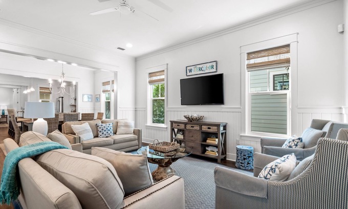 Watercolor House | Next to Dragonfly Pool with LSV, Bikes, and Multiple Gathering Spaces
